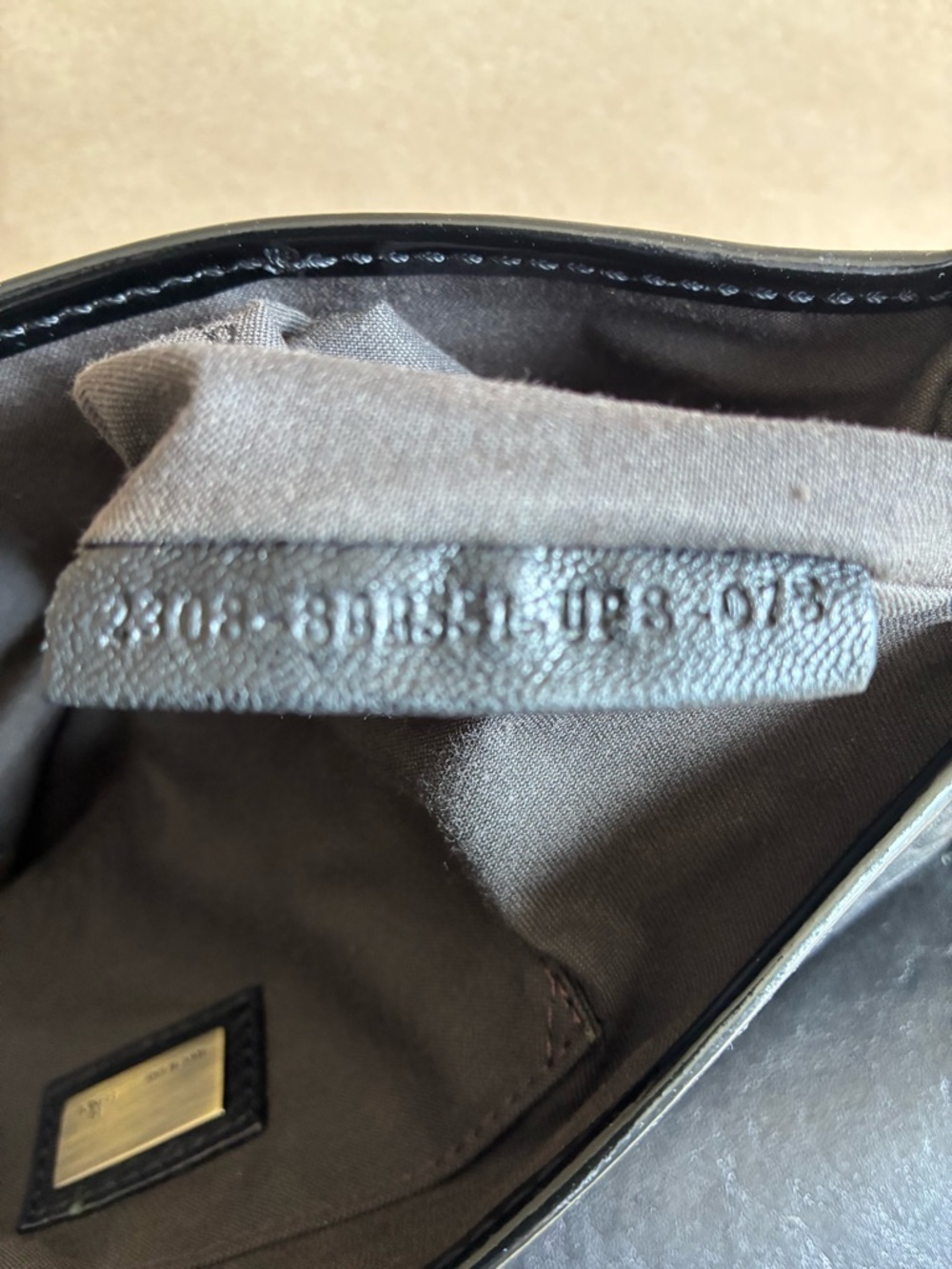 Fendi Pebbled and Patent Small Leather Bag - Picture 10 of 13